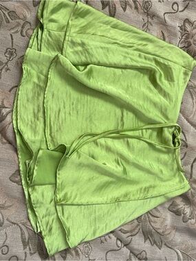 Lime Green Women's Drawstring Shorts